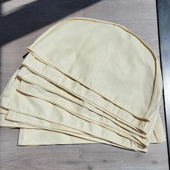10pcs the container store natural cotton shoulder garment covers - Picture 4 of 8